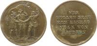 Gelegenheitsmedaillen Medaille Bronze Wir wollen sein ein einig Volk von Brüdern, Rütlischwurszene / Schrift, ca. 22 MM, etwas fleckig -