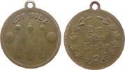 Sport tragbare Medaille Bronze Kegeln, Gut Holz - drei Kegel / Dem besten Kegler, ca. 22 MM -