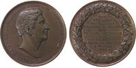 Frankfurt Medaille Bronze Frankfurt - Vrints-Berberich Alexander von, Oberpostmeister, auf sein 50jährige Dienstjubiläum, Büste nach rechts / Mehrz -