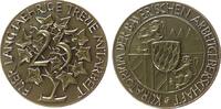 Gelegenheitsmedaillen Medaille Bronze Kuratorium der bayerischen Arbeitgeberschaft - Für langjährige treue Mitarbeit, Bayern, Wappen / Efeu, v. Hoene, ca. 50,5 -