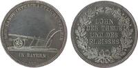 Landwirtschaft Preismedaille Silber Bayern - der Landwirtschaftliche Verein in Bayern, für Dienstboten, Pflug / Lohn der Treue und des Fleises im Eichenkranz -