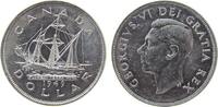 Kanada 1 Dollar Ag Neufundland, Segelschiff -