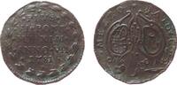 Vatikan 1/2 Baiocco Ku Pius VI (1775-1799), ANNO VII, gewellt -