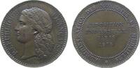 Paris Medaille Bronze Paris - auf die Weltausstellung, v. Barre, ca. 30,5 MM, winzige Randfehler -