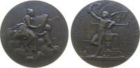 Paris Medaille Bronze Paris - auf die Weltausstellung, und auf die Jahrhundertwende, Monnaie de Paris, Klio auf Wolke schreibt 1900 auf ein B -