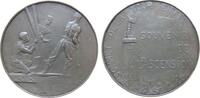 Paris Medaille Bronze versilbert Paris - auf den Bau des Eiffelturms und der Weltausstellung, Souvenir de l'Ascension, drei Arbeiter beim Bau d -