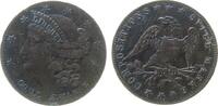 USA Spielmarke Bronze Compositions Spiel-Marke Counter, Kopf der Liberty nach links / Adler, ca. 27,3 MM -