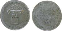 Reformation / Religion Medaille Bronze versilbert Bretten - auf die Vereinigung der evangelischen Protestanten und Christen, Altar mit Kelch und Buch - darüber -
