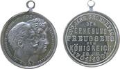 Wilhelm II. (1888-1918) tragbare Medaille Aluminium Wilhelm II. (1888-1918) - auf die 200 Jahrfeier der Erhebung Preussens zum Königreich, Büsten von Wilhelm und Friedric -