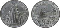 Schützen Medaille Zinn Frankfurt - zur Erinnerung an das Deutsche Schützenfest, stehende Germania mit Schwert zwischen Büchse und Adler / Ansicht -