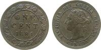 Kanada 1 Cent Br Victoria, winziger Randfehler -