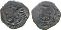 Spanien 8 Maravedis Ku Felipe IV (1621-65), 2 Gegenstempel, Jahr 164? -