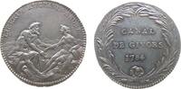 Jetons Jeton Silber Louis XVI. (1774-1793) - auf die Eröffnung des Givor Kanals, Canal de Givors, die personifizierte Rhone und die Loire sit -