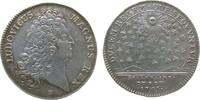 Jetons Jeton Silber Louis XIV. (1643-1715) - auf die königlichen Sekretäre, Secrétaires du roi, Büste nach rechts / Bienenschwarm fliegt Rich -