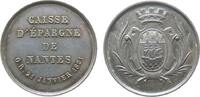Jetons Jeton Silber Louis XVIII. (1814-1824) - auf die Sparkasse in Nantes, de la Caisse dépargne de Nantes, Wappen / Mehrzeiler, ca. 28,7 M -