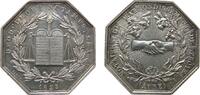 Jetons Jeton Silber Louis XVIII. (1814-1824) - auf die Notare von Troyes, Notaires de L'Arrondissement de Troyes (Aube), Gesetzestafeln und W -