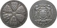 Jetons Jeton Silber St. Quentin - Notare, Notaires L'Arrondissement de Saint Quentin, zwei Engel halten Wappen / sechs Wappen im Kreis, v. De -