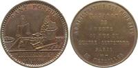 Paris Medaille Bronze Paris - auf das handwerkliche Können der Justierer an der Pariser Münze, Ludwig XV. 1715-1774, Waage, Münzen und Justierw -