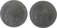 Jetons Jeton Kupfer Lauffer Lazarus Gottlieb (1663-1709) - Louis XIIII., Büste nach rechts / sitzende Gestalt mit Krone, Signatur: LGL, ca. 2 -