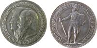Schützen Medaille Silber Luitpold (1886-1912) - auf das Feuerschießen zur 100 Jahrfeier des Oktoberfestes, Prinzregent, Bayern, Doppelporträt des -