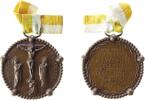 Vatikan tragbare Medaille 1933 Bronze Pius XI. (1922-1939) - auf das Heilige Jahr, Jesus am Kreuz zwischen der UNC-