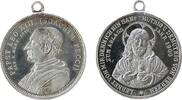Vatikan tragbare Medaille Zinn Leo XIII (1878-1903) - auf das heilige Jahr, Brustbild nach links / Brustbild Christus mit Herz Jesu, v. Kawaczynski, ca. 3 -