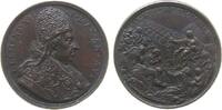 Vatikan Medaille 1715 / 16 Bronze Clemens XI. (1700-1721) - auf die Wiederaufnahme der militärischen Operat vz