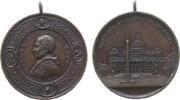 Vatikan tragbare Medaille 1893 o.J. Bronze Leo XIII (1878-1903) - auf den Petersplatz, Brustbild nach links / Peters ss