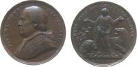 Vatikan Medaille Bronze Pius IX (1846-1878) - gegen die Feinde des Kirchenstaates, Brustbild nach links / Daniel zwischen zwei Löwen, v. C. Voigt -