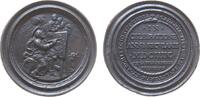 Vatikan Medaille 1696 Zinnguß Clemens XI. (1700-1721) - auf das 100jährige Jubiläum der pästlichen Kun fast vz