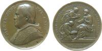 Vatikan Medaille 1862 Bronze Pius IX (1846-1878) - auf die Wiedereinführung des Peterpfennigs, Brustbi vz