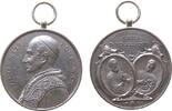 Vatikan tragbare Medaille 1897 Bronze versilbert Leo XIII (1878-1903) - auf die Doppelkanonisierung, Brustbild vz