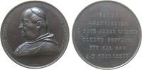 Vatikan Medaille 1874 Bronze Treviso Joseph Aloys von (Kardinal) - Venedig, Brustbild nach links / Meh vz