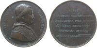 Vatikan Medaille 1857 Bronze Pius IX (1846-1878) - auf seinen Besuch in den römischen Provinzen, Brust ss