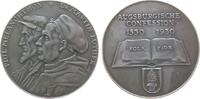 Reformation / Religion Medaille Silber Martin Luther und Philipp Melanchthon - auf die 400Jahrfeier der Augsburger Konfession, beider Büsten nach links / geöffn -