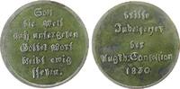 Reformation / Religion Medaille Silber Augsburg - 300 Jahrfeier der Augsburger Konfession, ca. 22 MM, ca. 2,9 Gramm, Schnell 316, GPH 464 -