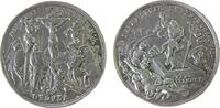 Reformation / Religion Medaille Silber Als die Sterbenden Geduld - und siehe: wir leben, Kreuzigungsszene / Auferstehung Christi, ca. 32 MM, ca. 8,9 Gramm -