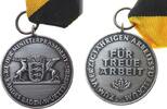 Gelegenheitsmedaillen Verdienstmedaille Silber Baden Württenberg - auf das vierzigjährige Arbeitsjubiläum, für treue Arbeit, ca. 35 MM (Medaille) -