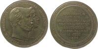 Berlin Medaille Bronze Wilhelm I (1797-1888) und Augusta - auf die Goldene Hochzeit, Preussen, beider Büsten nach rechts / Mehrzeiler, v. Weigan -