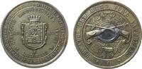 Schützen Medaille Zinn vergoldet Landau (Pfalz) - auf das XVI. Verbandsschießen, und 25jährigem Jubiläumsschießen, Hab Aug und Hand fürs Vaterland -