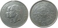 Berlin Medaille Zinn Berlin - auf das 50jährige Jubiläum der Schutzmannschaft, Büsten von Friedrich Wilhelm IV. und Wilhelm II. nach links / geg -