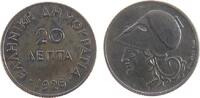 20 Lepta 1926 Griechenland KN Kopf der Athene, etwas Patina stgl