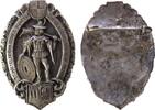 Schützen Abzeichen Bronze versilbert Roth (bei Nürnberg) - auf das 35. Mittelfränkische Bundesschießen, mittelalterlich gekleideter Schütze mit Fli -