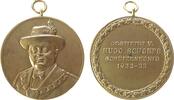 Schützen tragbare Medaille vergoldet Schoeps Hugo - Schützenkönig, Brustbild halblinks / Schrift, ca. 40 MM, kleiner Fleck -