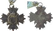 Schützen tragbares Abzeichen Silber Dem Schützenkönig, ohne Ortsangabe, ca. 45 MM, ca. 21 Gramm (mit Band und Nadel) -