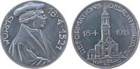Reformation / Religion Medaille Aluminium Nürnberg, auf die Grundsteinlegung der Reformations-Gedächniskirche und die 4. Säkularfeier in Nürnberg, Brustbild Mar -