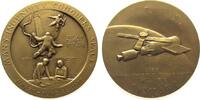 USA Medaille Bronze Skylab - Astronauten bei einer Solarpaneelenreparatur, / Skylab über der Erde, Signatur A.S.H., ca. 63,5 MM -
