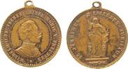 Wilhelm II. (1888-1918) tragbare Medaille Bronze Wilhelm II (1888-1918) - 25 Jahre Friedensjubiläum, Büste nach rechts / Niederwalddenkmal, ca. 22,7 MM -