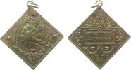 Gelegenheitsmedaillen tragbare Klippe Bronze Gott segne das Handwerk, div. Handwerksgeräte und Schuh / Texttafel umgeben von prunkvoller Verzierung, ca. 31 MM -