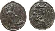 Wallfahrt Medaille Bronze Ignatius Loyola - Lindwurmzähmung, Ignatius im Kampf mit dem Drachen / der Hl. Franz Xaver am Sterbelager auf der Insel S -